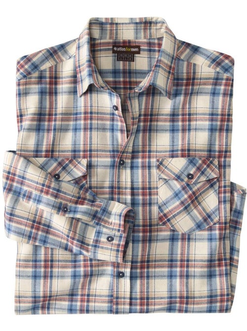 Flanellen overhemd met ruiten - ATLAS FOR MEN - Kiabi Flanellen overhemd met ruiten - ATLAS FOR MEN - Kiabi