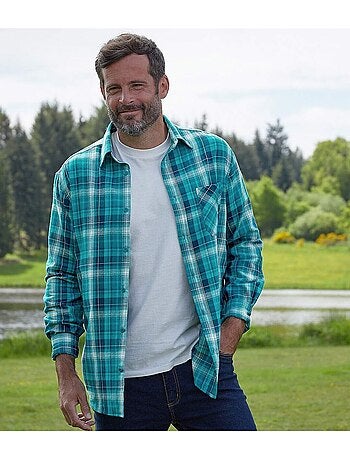 Flanellen overhemd met ruitjes Great Lakes - ATLAS FOR MEN