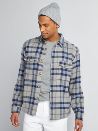 Flanellen overshirt