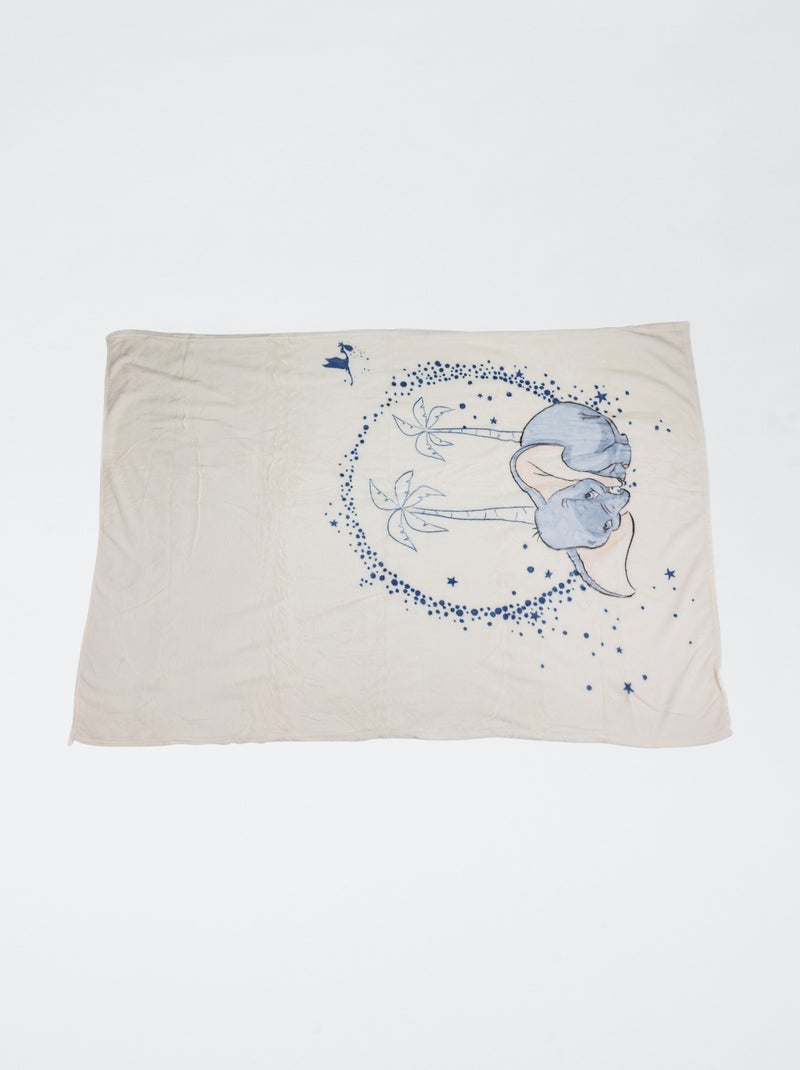 Flanellen plaid met Dumbo-print Biege - Kiabi