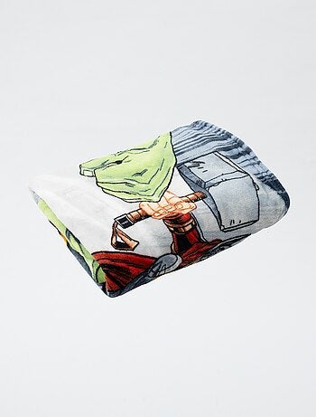 Flanellen plaid met Marvel/Avengers-print