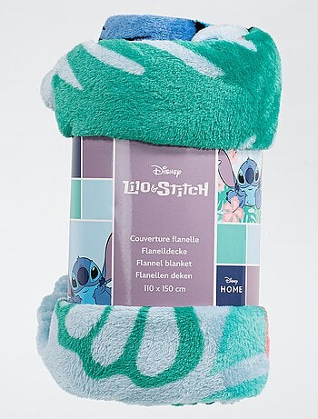 Flanellen plaid met Stitch-print