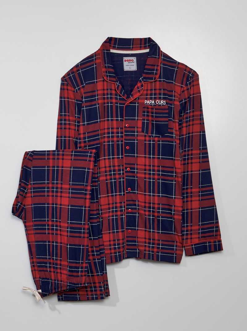 Heren pyjama met knopen van Comte | Online de mooiste pyjama’s