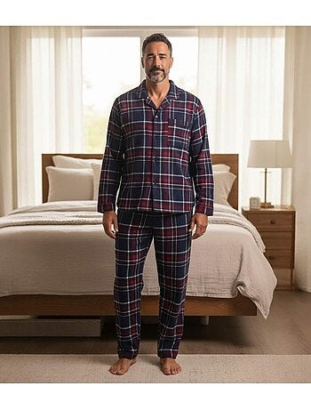 Flanellen pyjama met Schotse ruiten - ATLAS FOR MEN