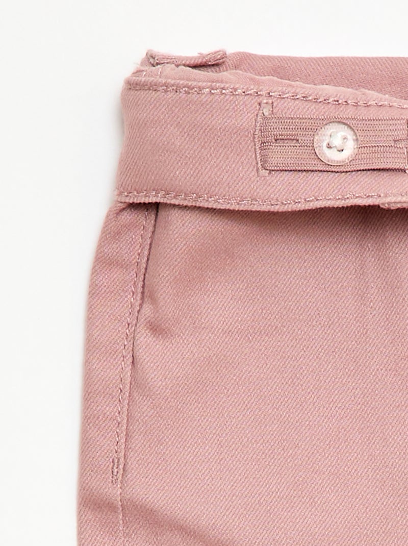 Flare broek - Aansluitende pasvorm Rose - Kiabi