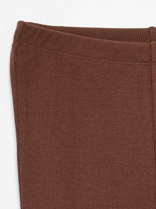 Flare legging van ribstof - Kiabi
