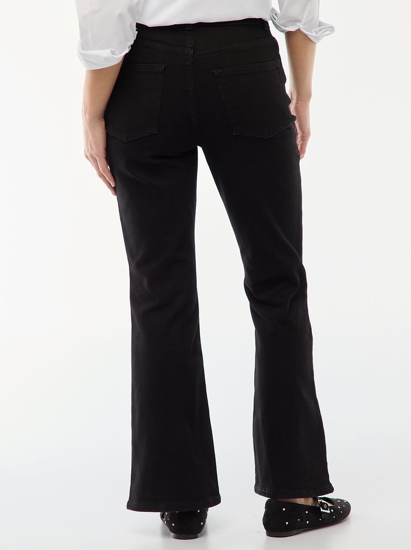 Flare/bootcut high waist jeans - L34 Zwart - Kiabi