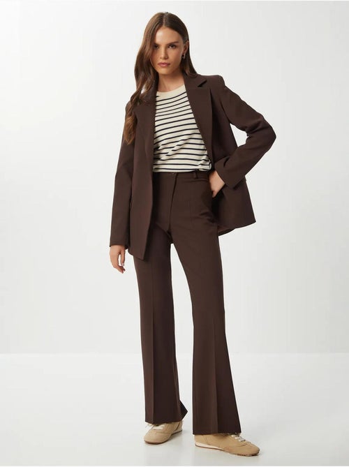 Flared broek met hoge taille en rits istanbul - Kiabi Flared broek met hoge taille en rits istanbul - Kiabi