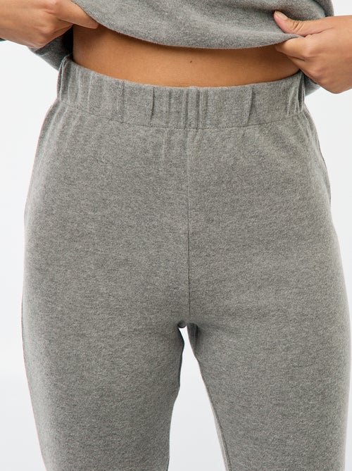 Flared broek van stretchkatoen - Kiabi