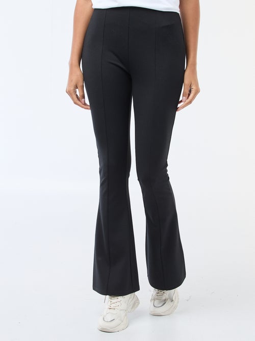 Flared broek van ultrastretch tricot - Kiabi