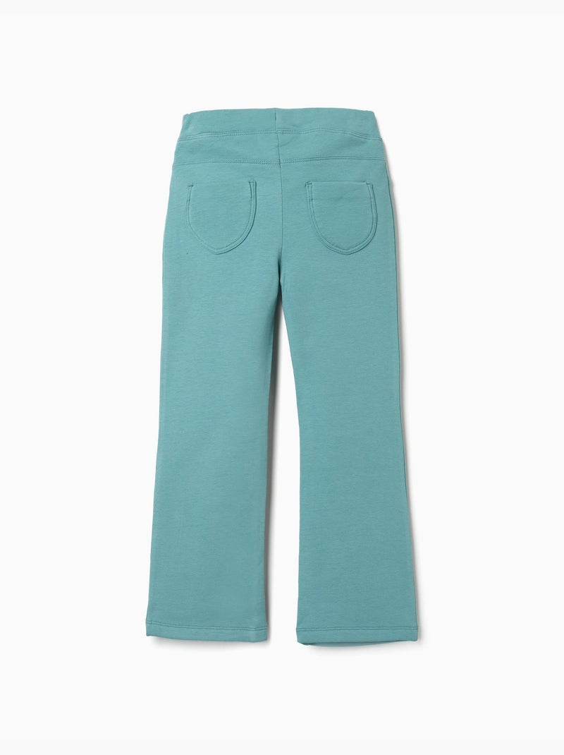 Flared geborstelde jeggings Lichtgroen - Kiabi