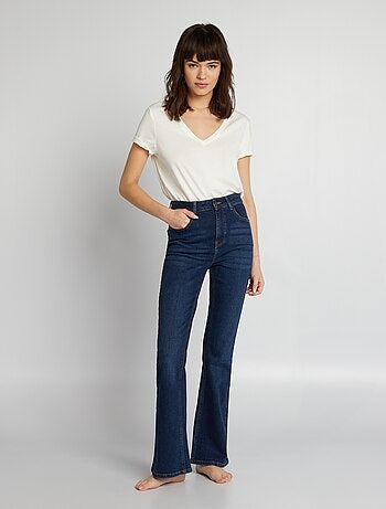 Flared jeans met 5 zakken - L28 - Kiabi