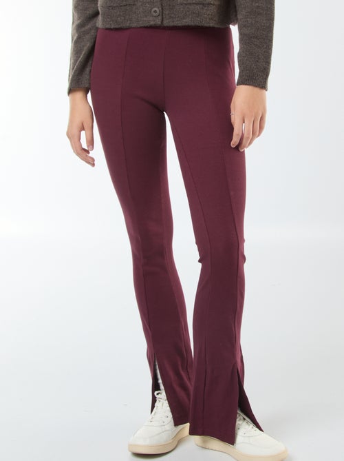 Flared legging van ribstof - Kiabi