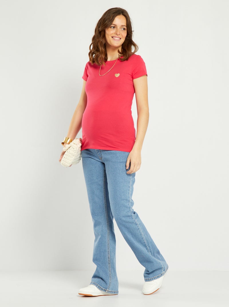 Flared zwangerschapsjeans BLAUW - Kiabi
