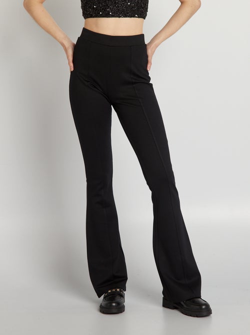 Flared/bootcut broek van stretchstof - Kiabi