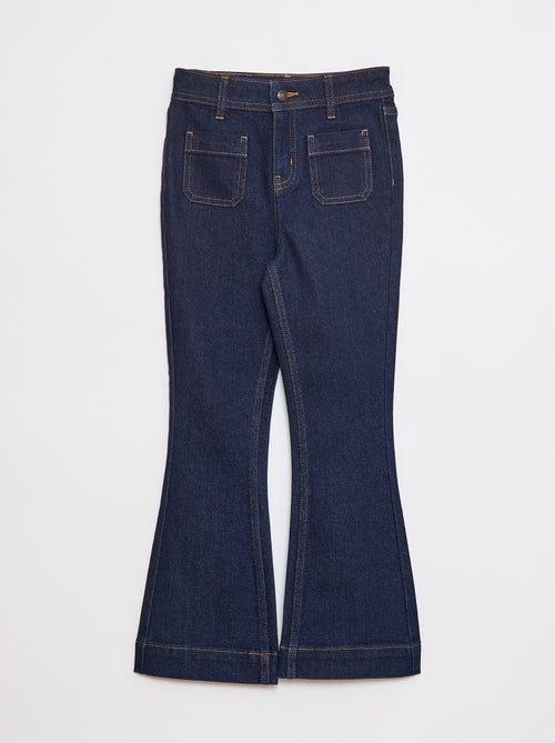 Flared/bootcut jeans met opgestikte zakken - Kiabi