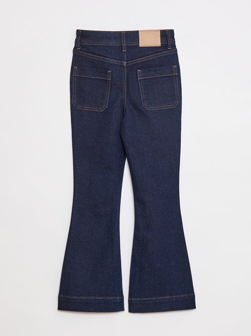 Flared/bootcut jeans met opgestikte zakken - Kiabi