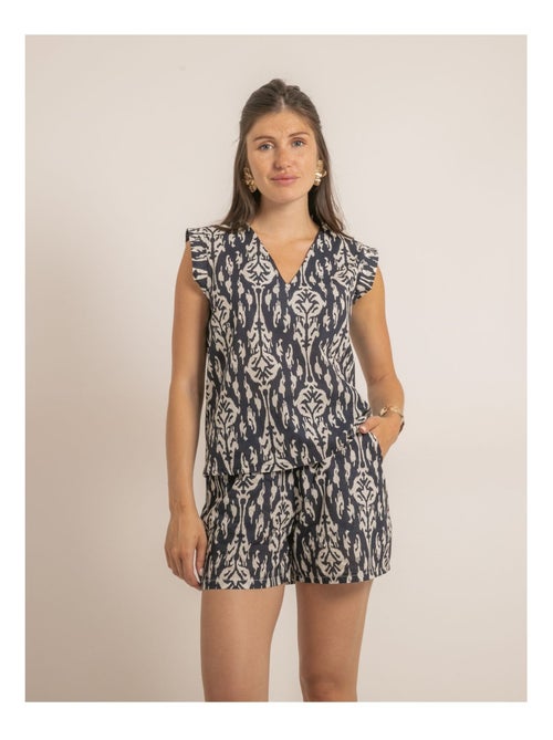 FLAYA mouwloze top met patroon - Kiabi FLAYA mouwloze top met patroon - Kiabi