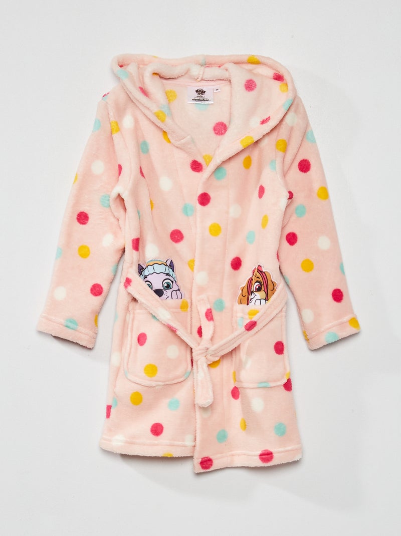 Fleece badjas 'PAW Patrol' fuchsia print - Kiabi