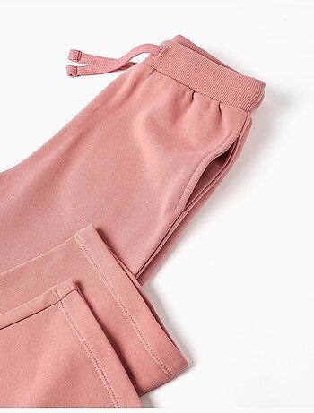 Fleece broek met trekkoord en zakken