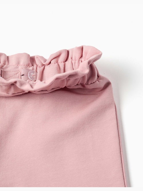 Fleece broek met wijde pijpen en elastische tailleband - Kiabi