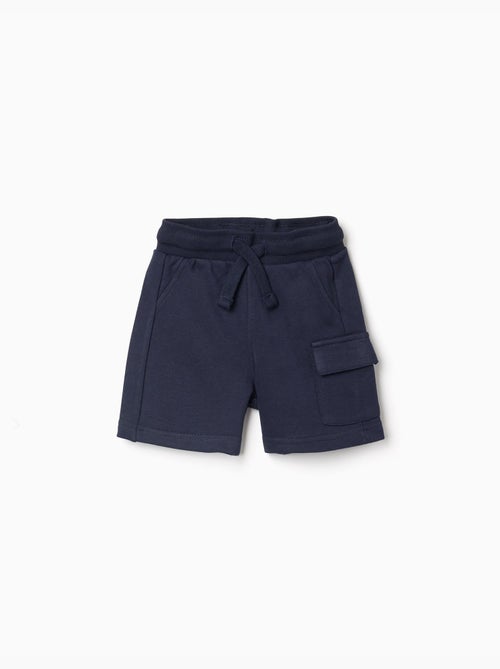Fleece cargoshorts met trekkoord - Kiabi Fleece cargoshorts met trekkoord - Kiabi