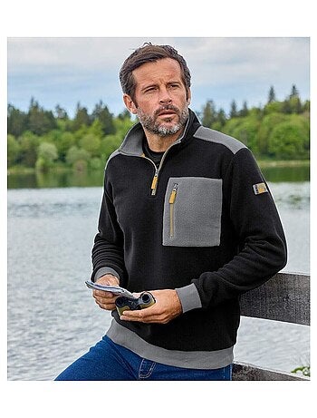 Fleece coltrui met rits - ATLAS FOR MEN