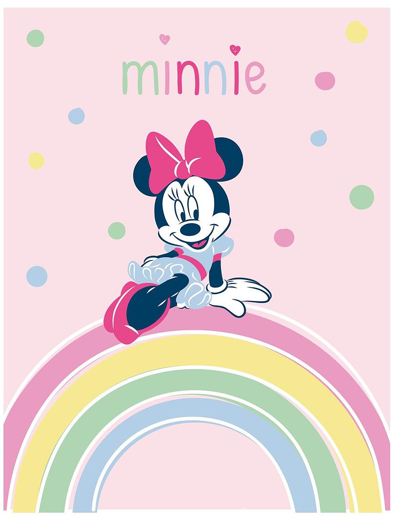 Fleece dekentje 'Minnie' roze - Kiabi