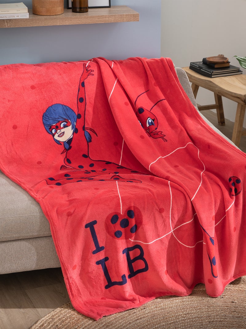 Fleece dekentje 'Miraculous' ROOD - Kiabi