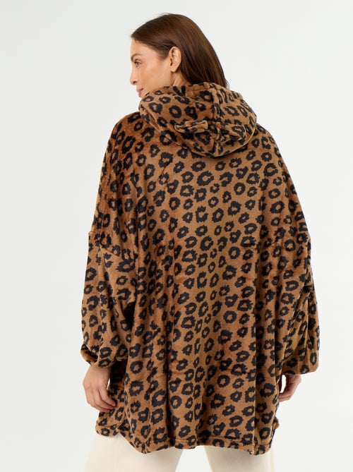 Fleece hoodie met capuchon - Kiabi