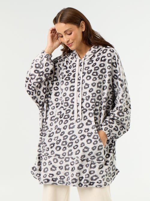Fleece hoodie met capuchon - Kiabi