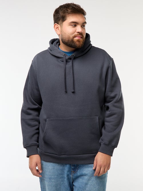 Fleece hoodie met kangoeroezak - Kiabi