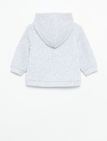Fleece hoodie met konijnenoortjes