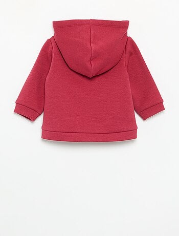 Fleece hoodie met konijnenoortjes