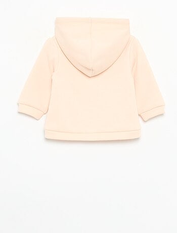 Fleece hoodie met konijnenoortjes