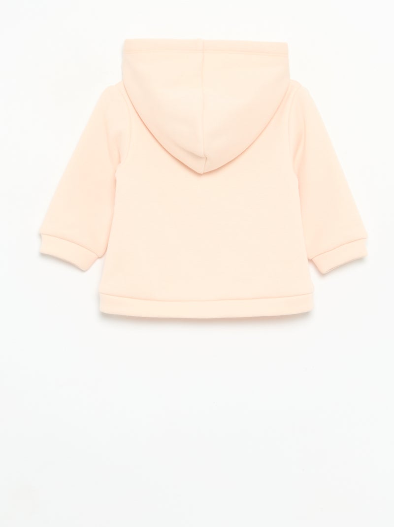 Fleece hoodie met konijnenoortjes Rose - Kiabi