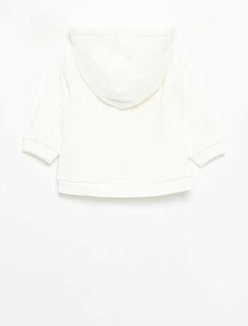 Fleece hoodie met konijnenoortjes