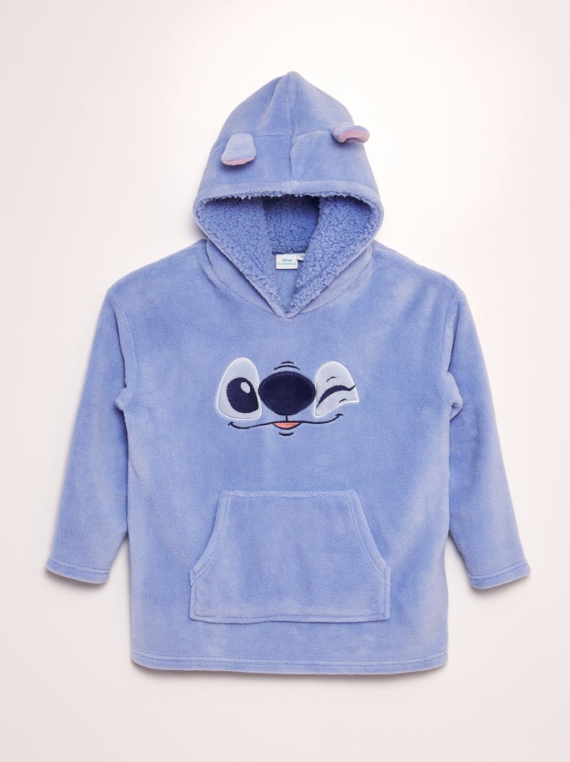 Fleece hoodie 'Stitch' BLAUW - Kiabi