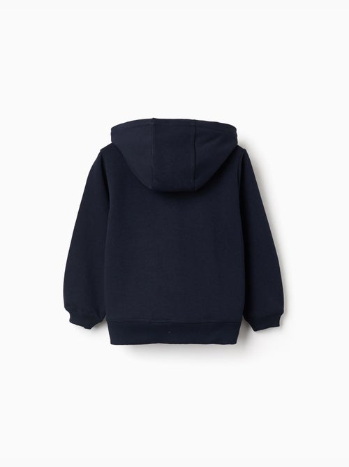 Fleece jas met capuchon en geborduurde M - Kiabi