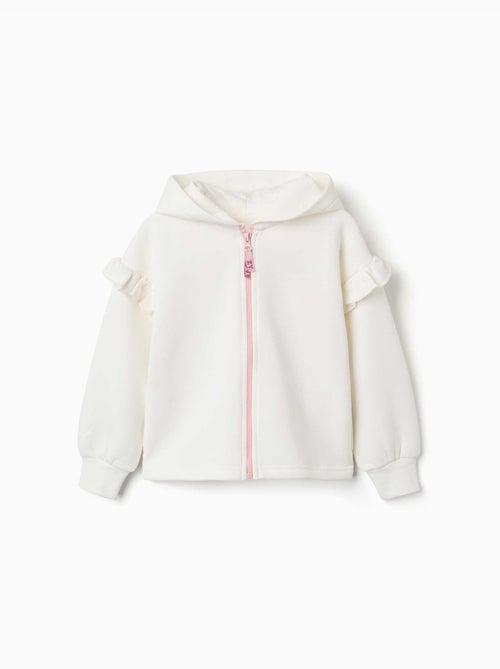Fleece jas met capuchon en geborstelde voering - Kiabi