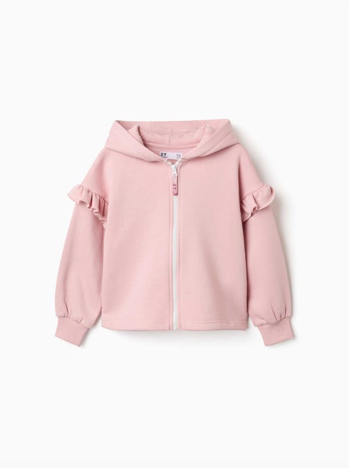 Fleece jas met capuchon en geruwde voering - Kiabi Fleece jas met capuchon en geruwde voering - Kiabi