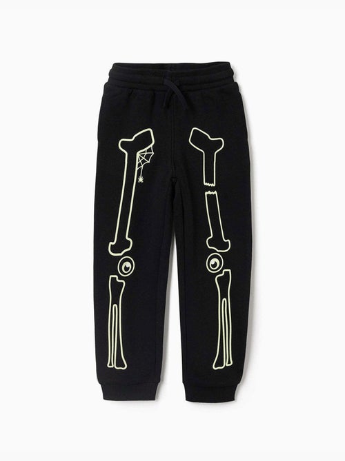 Fleece joggers met glow-in-the-dark print - Kiabi