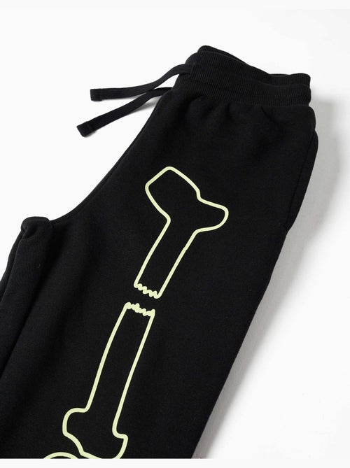 Fleece joggers met glow-in-the-dark print - Kiabi