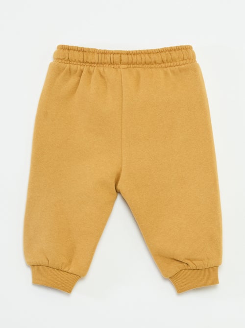 Fleece joggingbroek met kangoeroezak met oortjes - Kiabi