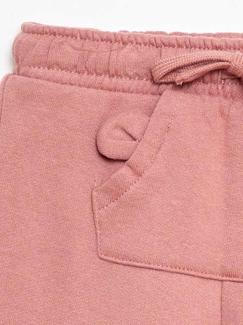 Fleece joggingbroek met kangoeroezak met oortjes - Kiabi