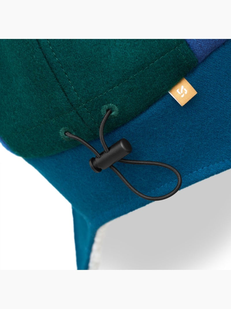 Fleece pet met oorflappen voor kinderen Groen - Kiabi