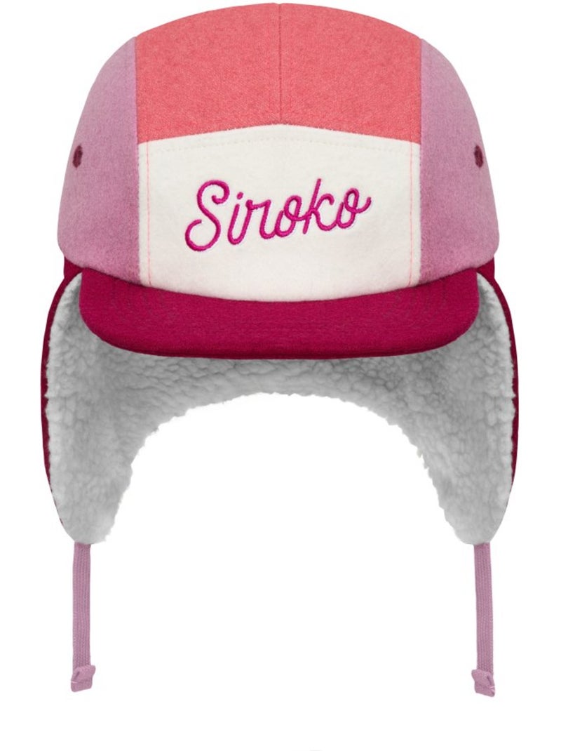 Fleece pet met oorflappen voor kinderen Roze - Kiabi