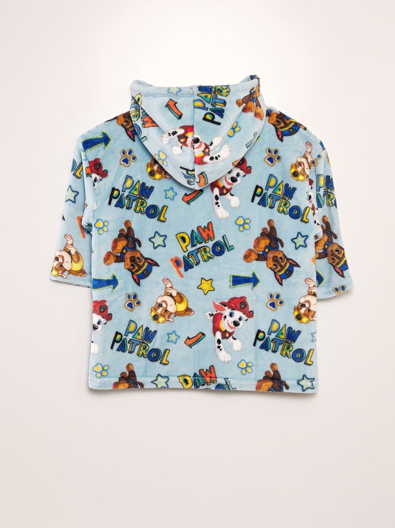 Fleece plaid/poncho 'PAW Patrol' BLAUW - Kiabi