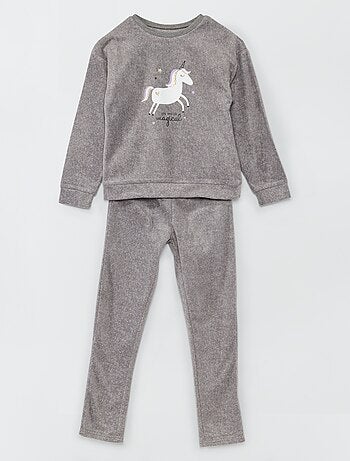 Fleece pyjama - 2-delig - Kiabi