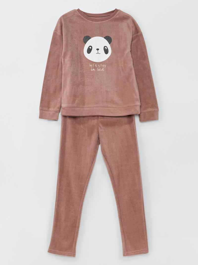 Fleece pyjama - 2-delig ROSE - Kiabi